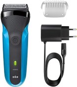 Resim Braun 310S Series 3 Islak Ve Kuru Şarj Edilebilir Elektrikli Tıraş Makinesi, Mavi 