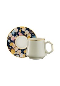 Resim Sandro Moreno 1453 Potpuri Double Geometrik Gold 12 Parça 6 Kişilik Kahve Fincan Takımı 120 Ml Çok Renkli 