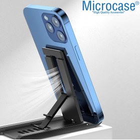 Resim Microcase Masaüstü Katlanabilir Mandallı Telefon Tablet Tutucu Stand 6 Kademeli Siyah - Al3490 