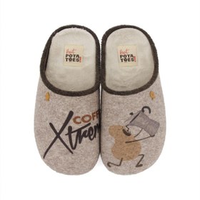 Resim Erkek Ev Terlik 64658-P JENBACH HOT POTATOES HOME/ Slipper Beige 