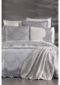 Resim Çeyiz Diyarı Sahra 10 Parça Battaniyeli Çeyiz Seti Gri Gri 