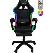 Resim Fashcolle Black Star Işıklı - Masaj Özellikli Oyuncu Koltuğu Black 