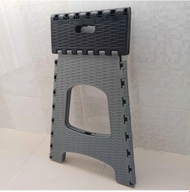 Resim 28 Cm Dayanıklı Katlanabilir Tabure - Kamp Piknik Metrobüs Otobüs Balıkçı Tabure Gri 