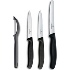 Resim Victorinox Siyah Soyacak Seti 4 Parça 