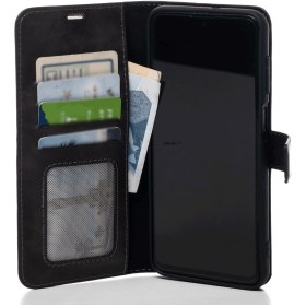 Resim eonaks Samsung Galaxy S23 FE Hakiki Deri Cüzdanlı Kapaklı Kaliteli Lüks Cüzdan Kılıf 