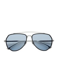 Resim Philippe V N12.1 Gümüş Mavi Fotokromik Titanyum Unisex Güneş Gözlüğü Gümüş 