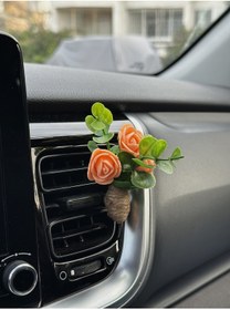 Resim Plantarrium Design Oto Aksesuar/koku-mini Hasır Buket Sarmaşık Somon 