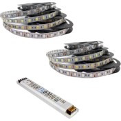 Resim Noas 4040 Şerit LED 10 Metre 6500K Beyaz ( YL40-4001 ) + Noas 12.5 Amper 150 Watt Süper Slim LED Trafo 