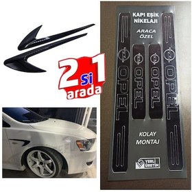 Resim Opel Zafira Uyumlu Kapı Eşiği + Çamurluk Vent 