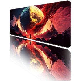 Resim Helixsun Mouse Pad Büyük Boy Gaming Oyuncu XXL 90x40 CM Bloodymoon 