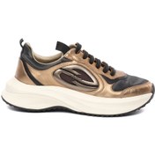 Resim Greyder Kadın Bronz Hakiki Deri Spor Ayakkabı 5K2SA34401 