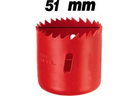 Resim Bi Metal Panç Ø 51 mm Delik Açma Alçıpan Ahşap Pvc Delme Testeresi Adaptörsüz 1 Adet 