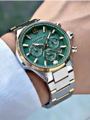 Resim Quantum Fonksiyonlu 10 ATM Gümüş-Altın Renk Safir Cam Çelik Kordon Çelik Kasa Erkek Kol Saati 1202.270MR 