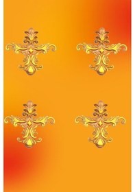 Resim Patina Saray Tavan Ek Motif 13*13 cm 4 Adet 