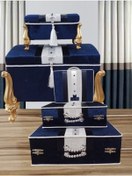 Resim Hasret Çeyiz Söz Nişan Bohça Gelin Düğün Damat Çeyiz Sandığı 5li Set 0568l 