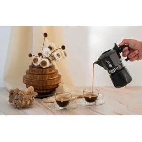 Resim - Brikka: 2 Cups Ocak Üstü Bol Köpüklü Espresso Pişirici - 100ML - Siyah Renk - Alüminyum Gövde - Patentli Güvenlik Valfi - Tüm Ocak Türleri Için Uygundur (Indüksiyon Hariç) 