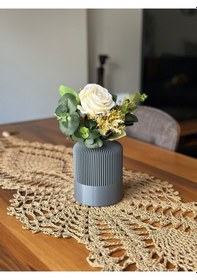 Resim Rıvon Bohem Vazo Gri 