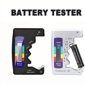 Resim Pil, AA, AAA, C, D, 9V, 1.55V Düğme Pil için Pil Test Cihazı - Analog Pil Ömrü Göstergesi, Taşınabilir ve Kolay Okunabilir, Pil Gerektirmeyen Test Cihazı Aracı 