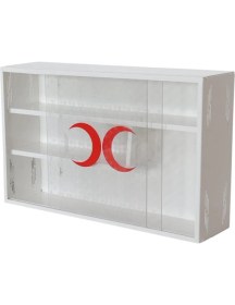 Resim Eym Akşan Şeffaf Sügülü Kapaklı Metal Ecza Dolabı Beyaz Kod : 405 