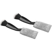 Resim Araba Temizliği İçin 2'li Çift Başlıklı Fırça, Gösterge Paneli Ekranı İçin 2'si 1 Arada İç Toz Alma Fırçası - Etkili Temizlik 