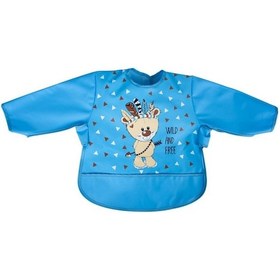 Resim Sevi Bebe 53 Kollu Mama Önlüğü Wild And Free Mavi 