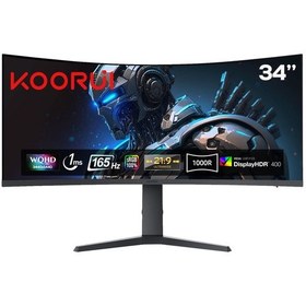 Resim Koorui 34E6UC 34" 1 MS 165 HZ VA WQHD Curved Oyuncu Monitör 