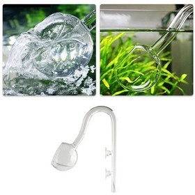 Resim Yaleker Akvaryum Filtre Çıkış Borusu 13mm - Yarı Dairesel Cam - Orta Akış - Su Kalitesi - Su Bitkileri İçin 