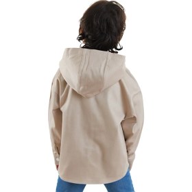 Resim Denokids Dino Oversize Gabardin Erkek Çocuk Gömlek Ceket Uzun Kol Modern Regular Fit 