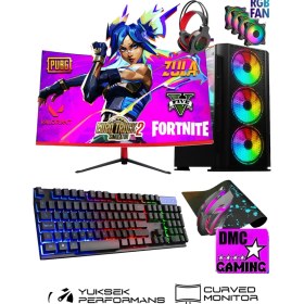Resim Dmc N04X (GTA 5) Intel Core I5 3470 8GB 256GB SSD 4GB GT740 23.8"Monitör Masaüstü Oyuncu Bilgisayarı 