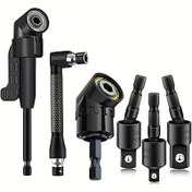 Resim 6 adet Çelik Matkap Seti ile 3 adet 360° Dönen 1/4, 3/8, 1/2 Soket Adaptörleri, 2 adet Altıgen 105° Açı Matkap Adaptörleri, 90° Açı Matkap - Ev İyileştirme ve İnşaat için Çok Yönlü Matkap Aksesuarları, İnşaat Matkap Uçları | Çok Yönlü Matkap Aksesuarları | Dayanıklı Matkap Uçları, Matkap Aksesuarları 
