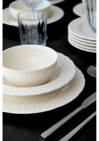 Resim Porser Costa Transparan Yemek Takımı 6 Kişilik 24 Parça Cos24yk Krem 