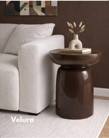 Resim Fargo Mantar Yan Sehpa - Koyu Ceviz Koyu Ceviz 