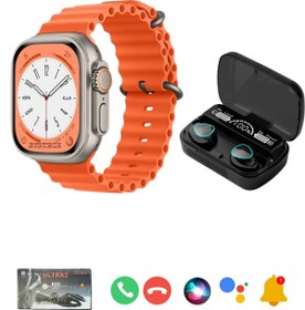 Resim BYRTECH Watch Ultra 2 T10 Ultra 2 Akıllı Saat + Powerbank Kutulu Earbuds M10 Bluetooth Kulaklık İkili Paket 