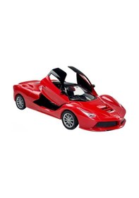 Resim Uzaktan Kumandalı Şarjlı Araba 1:18 Full Fonksiyon Işıklı Ve Otomatik Kapıları Açılan Yarış Arabası 