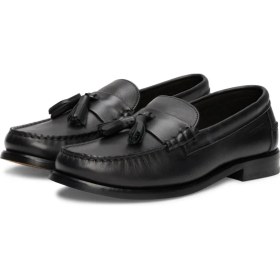 Resim Tommy Hilfiger Siyah Erkek Klasik Ayakkabı Hılfıger Tassel Lth Loafer 