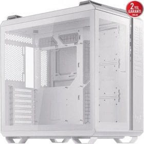 Resim ASUS TUF Gaming GT502 PLUS Temperli Cam USB Type-C Beyaz ATX Mid-Tower Gaming Kasa 