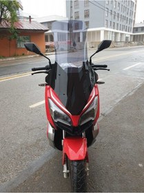 Resim Motocam Rks Reale 125 Siperlik Ön Cam 2023 2024 Model 78cm Açıkfüme Renkli 4mm Uzun Cam 