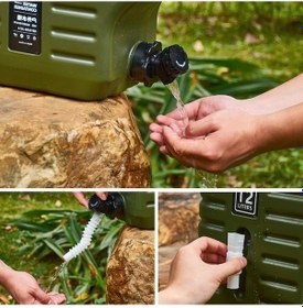 Resim Ganzhoushop Sunnyhike Su Piknik Outdoor Musluklu Kamp Dayanıklı Bidonu 12l Wb - Taşınabilir Ve Pratik Su Deposu 12cm 