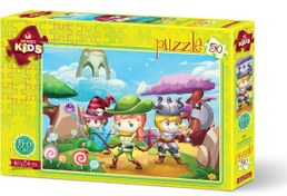 Resim Art Yaşam 50 Parça Çocuk Puzzle 