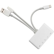 Resim Ally 3 In1 Iphone Usb C Usb A Kamera Okuyucu Kart Okuyucu 