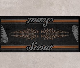 Resim SCOUT ROGUE SIXTY İçin Tasarlanmış Motosiklet Matı - MM7324 - Titanium Metallic Smoke / Standart / 220cm x 100cm 