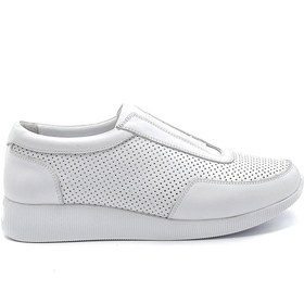 Resim Kadın Deri Sneaker 