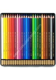 Resim Kohinoor Mondeluz Aquarell Boya Kalemi 24 Renk Klasik Metal Kutu 