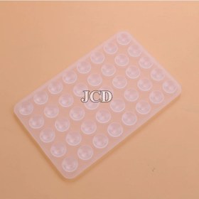 Resim Goldenqian 2 Adet Silikon Vantuz Çift Taraflı Vantuz Cep Telefonu Fikstürü Vantuz Arka Yapışkanlı Cep Telefonu Kauçuk Vantuz Transparent Transparent 