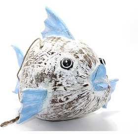 Resim River World Figürü Balık Olan Ahşap 