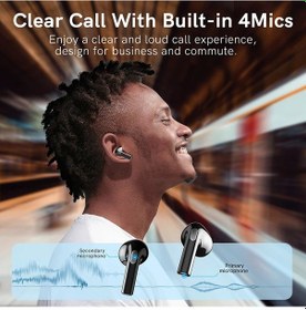 Resim Yenı Qcy T20 Bluetooth 5.3 Tws Kablosuz Kulaklık 68 Ms Düşük Gecikme Kulakiçi T20 Black 