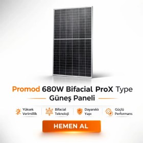 Resim Sed Promod 680W Bifacial Prox Type Güneş Paneli 