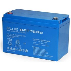 Resim Blue Battery 12 Volt 100 Amper Jel Akü Derin Döngü Blg12-100 Deep 