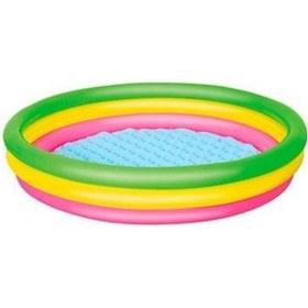 Resim Bestway 51103 Şişme Taban 3 Boğumlu Havuz 152 x 30 CM Çok Renkli 