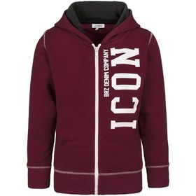 Resim Brz Kids Erkek Çocuk Baskılı Fermuarlı Kapüşonlu Sweatshirt-bordo Bordo 